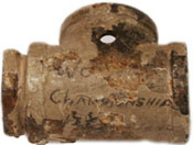 Piece of Crossbar from 1945 Championship Game